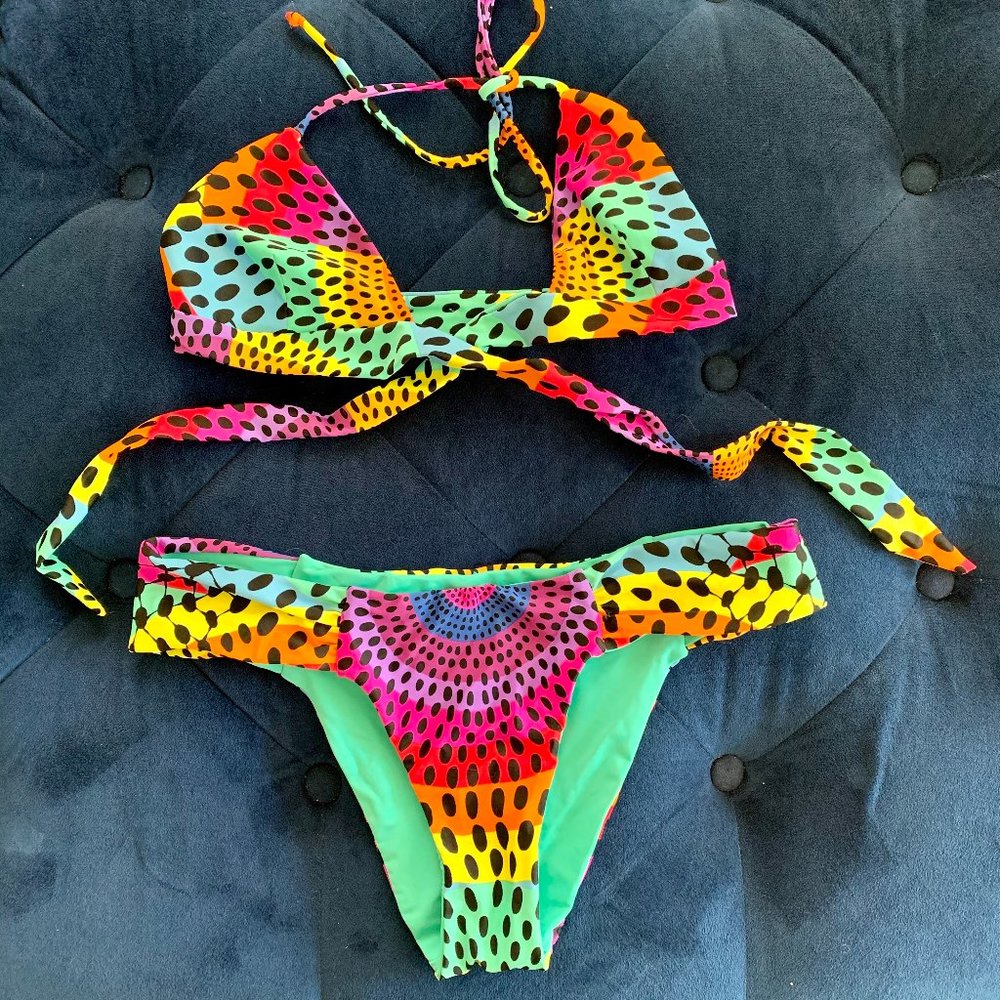 Mara Hoffman triangle wrap around bikini